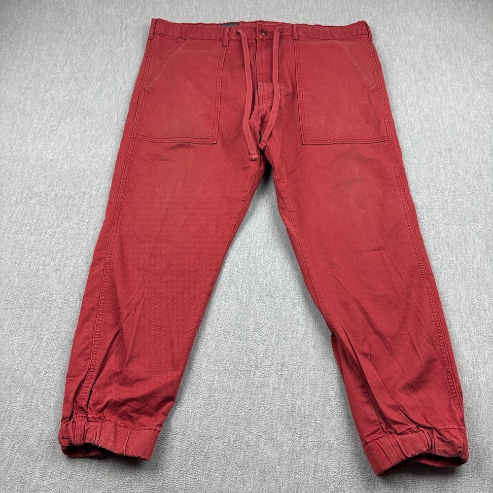 Levis Pants Mens 38x30 Red Jogger Two Horse Tapered‎ Workwear Canvas Classic